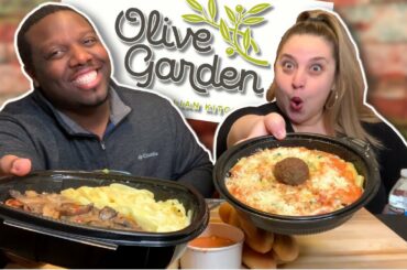 Destroying Olive Garden! [Mukbang + Italy TRIVIA]