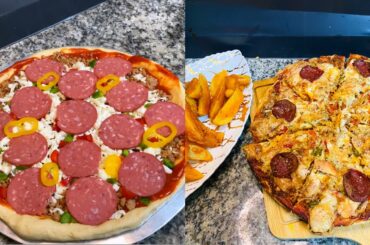 Beef Pepperoni Pizza || Perfect Pizza Dough || Italian pizza || Recipe Book By MARWA