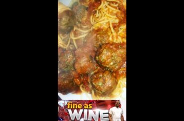 Homeade Italian Style Spaghetti And Meatballs #SHORTS