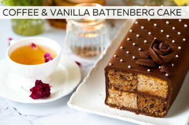 Coffee & Vanilla Eggless Tea Cake | Best Eggless British Tea Cake Recipe