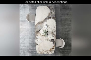 Italian light luxury rock dining table marble dining table stainless steel feet rectangular luxury