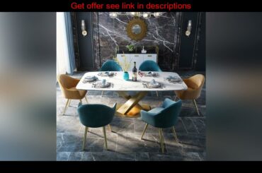 U-BEST New Rectangular Italian Marble Top And Metal Leg mesa de marmore Dining Table Set