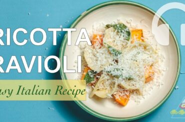 Easy Italian Recipe: Ricotta Ravioli (ASMR COOKING)