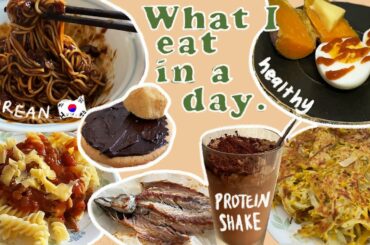 Food vlog) Accidentally making Korean S'mores?! (Black Bean Noodles (Jajangmyeon), Pasta, Mackerel)