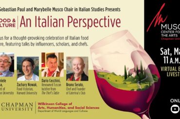 A Virtual Italian Perspective: Food and Culture 5/1/2021