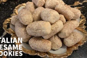 Italian Sesame Cookies - Cooking with Janet Bari
