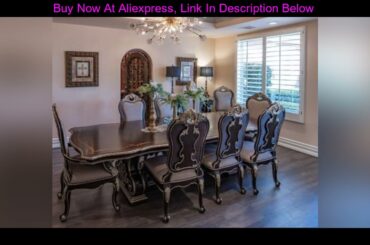 Review Modern Style Italian Dining Table, 100% Solid Wood Italy Style Luxury round Dining Table Set