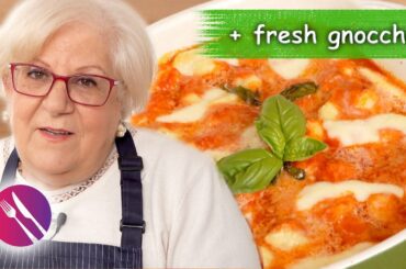 Baked Gnocchi with Tomato and Mozzarella | Italian Recipe