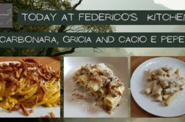 #1 Rome's pasta: carbonara, gricia and cacio e pepe [ASMR cooking, no talking]