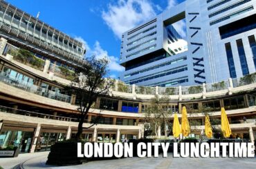 EERIE LONDON CITY AT LUNCHTIME | Walking London Liverpool Street and Broadgate