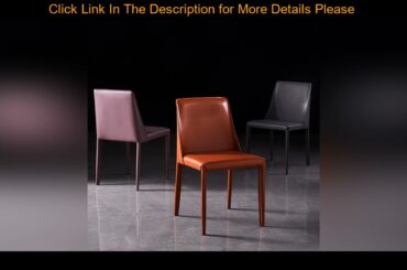 Slide Dining chair Italian simple Nordic luxury saddle leather chair modern simple home restaurant