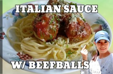 HOW TO COOK ITALIAN SAUCE W/ BEEF BALLS