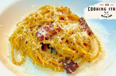 Pasta with Pork and Cheese Pasta alla Gricia Cooking Italian with Joe