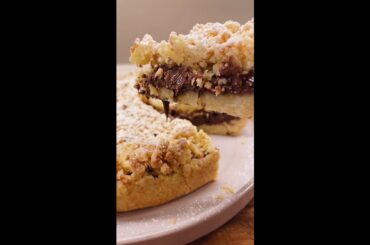 NUTELLA CRUMBLE CAKE: the perfect recipe! #shorts