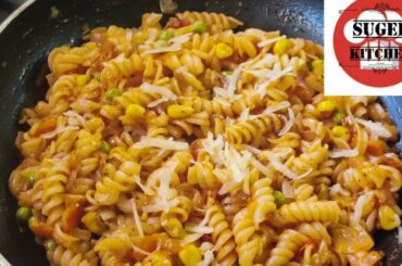 HOW TO MAKE PASTA RECIPE |  SPIRAL ITALIAN PASTA | cheese veg pasta |SUGEE KITCHEN |