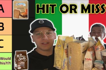 British People Trying Italian Snacks [Tier List!] | Peelie9