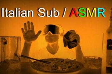 Italian Sub Sandwich ASMR w/ Surprise Toppings and Red Wine