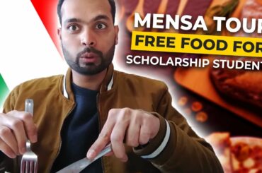 Free Food for Full Scholarship in Italy | Mensa Tour | Full Scholarship in Italy | Study in Italy