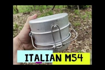 Italian army mess kit M54-cooking Ukha (Russian Fish Soup)