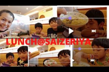 NANAY&SONS/FRIENDS: Lunch at SAIZERIYA/Italian Restaurant (Tseung Kwan O New Territories HK)
