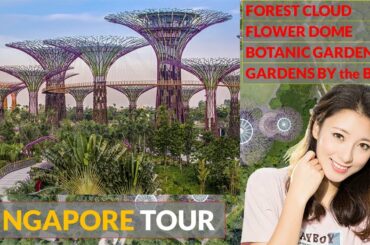SINGAPORE CITY FULL TOUR Vlog ( Gardens by the Bay & Botanic Gardens & Cloud Forest & Flower Dome )