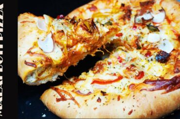 White sauce cheese brust pizza recipe //MALAI BOTI PIZZA RECIPE//italian pizza-Recipe With Ammu