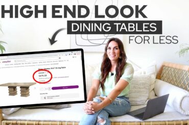 HIGH END Dining Table shopping...DUPES for less! SHOP WITH ME 2021!!