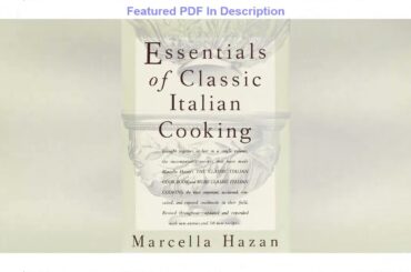 Review Essentials of Classic Italian Cooking PDF