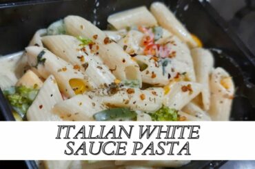 White sauce pasta | Creamy white sauce pasta__ Italian cuisine__ very easy recipe | Kitchen Cheers