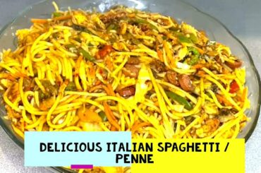 #italianspaghetti #spaghettipata Delicious Italian Spaghetti/Penne with Veg Recipe in Urdu Hindi SKK