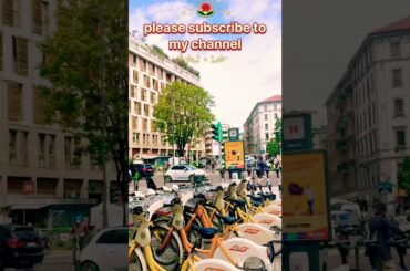 How it look like walking around the street in Milan Italy