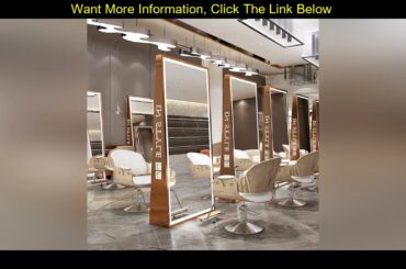 Review Online celebrity barber shop special mirror dyeing floor mirror hair salon stainless steel h