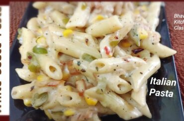 Italian Pasta Recipes, Continental Snacks Recipes, White Sauce Pasta, Creamy & Cheesy Pasta Recipes