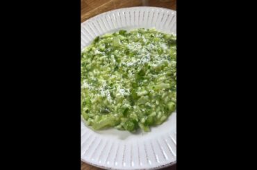 ASPARAGUS AND LEMON super creamy RISOTTO! #shorts
