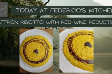 #6 Saffron risotto with red wine reduction [ASMR cooking, no talking]