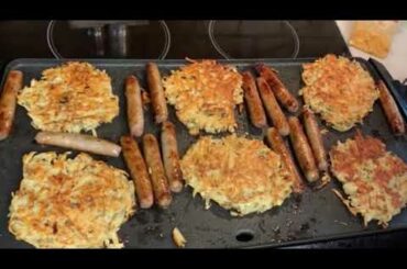 Potato Pancakes and Sausage