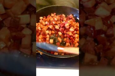 SPAM | ITALIAN SAUSAGE AND CHINESE SAUSAGE |BREAKFAST FOODS #short