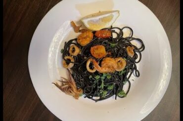 Pasta ala Symbiote | Squid ink Pasta