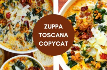 How to Make OLIVE GARDEN'S Zuppa Toscana Soup - Copycat Recipe!