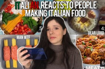 Italian Reacts To People Cooking And K*lling Italian Food Online