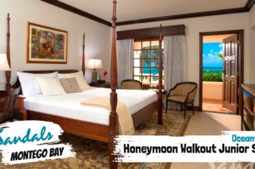 Beachfront Honeymoon Walkout Junior Suite WBH | Sandals Montego Bay | Walkthrough Tour & Review 4K