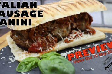 Italian Sausage Panini Preview | Dutchy Cooking | #Shorts
