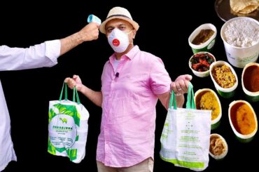 ANDHRA Lunch Lockdown Takeaway | NAGARJUNA Veg Meals | Chilly Chicken, Sholay Kebab | Rerun Episode