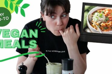 COOK WITH ME ALL DAYYY // my go-to vegan meals!
