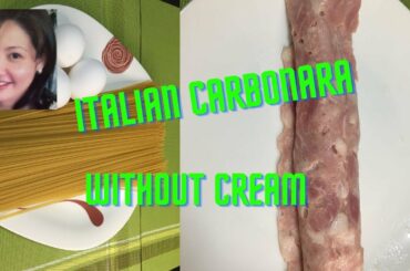 Italian Carbonara with no cream
