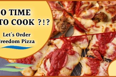 No time to cook, Use your mobile and order Pizza #FreedomPizza