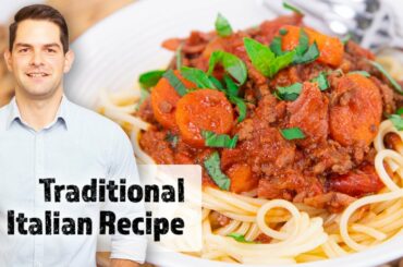 How to make Spaghetti Bolognese - Italian Style with THICK Sauce #Ad