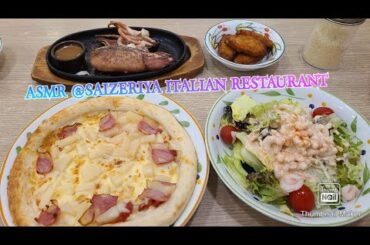 ASMR AT #SAIZERIYA #ITALIAN #RESTAURANT #FOODVLOGS