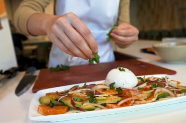 BellaVita Recipes: Simple Vegetarian Carpaccio featuring Sicilian Tarocco Oranges