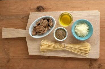 Linguine with Porcini Mushrooms - Isola Buona  Sardinian & Italian Food